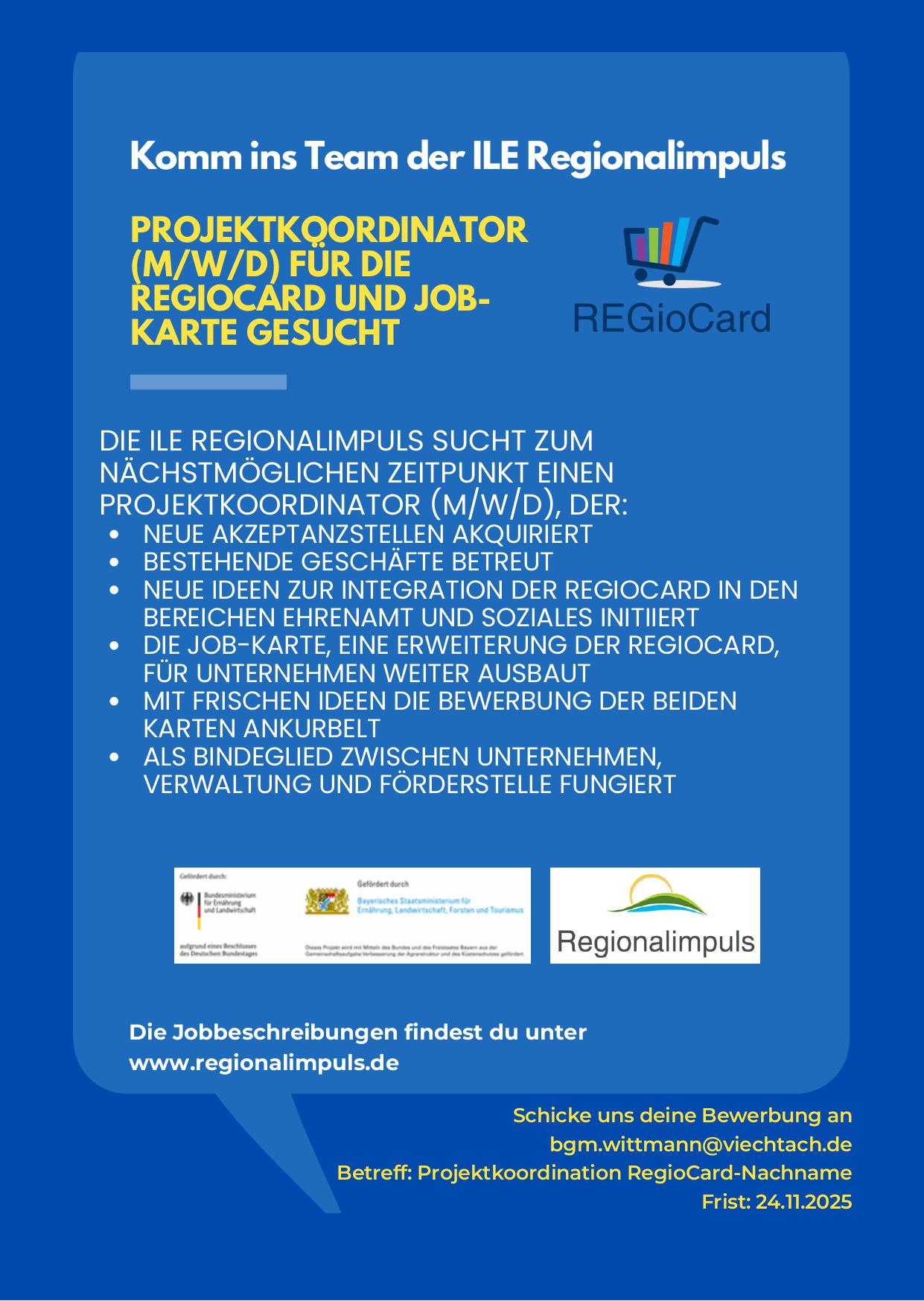 Komm ins Team der ILE Regionalimpuls Komm ins Team der ILE Regionalimpuls