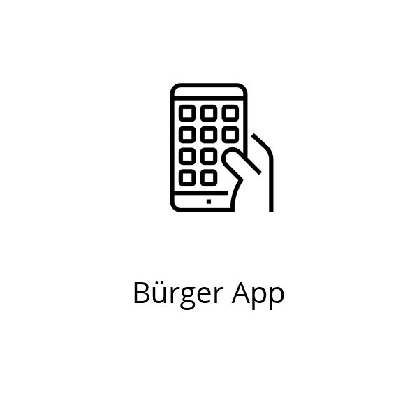 Bürger-App Button